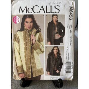 McCalls M6456 Uncut Sewing Pattern Quilted Jackets Size Large Xlarge Xxlarge  20